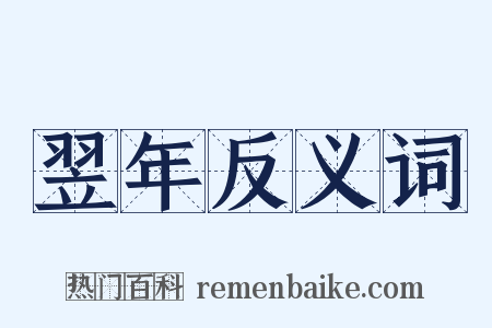 翌年反义词是什么意思的图片